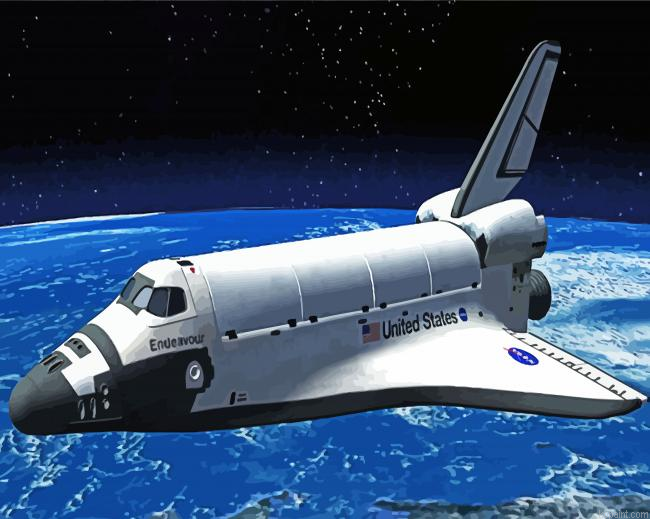 Illustration Space Shuttle Painting By Numberss.png