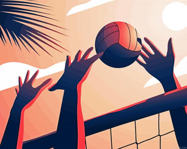 Illustration Volleyball Painting By Numberss.png