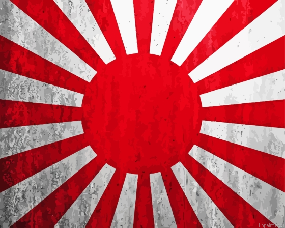 Imperial Japan Rising Sun Painting By Numberss.png