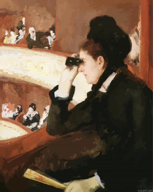 In the Loge By Cassat Paint By Numbers