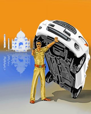 Indian Police Man Painting By Numberss.png