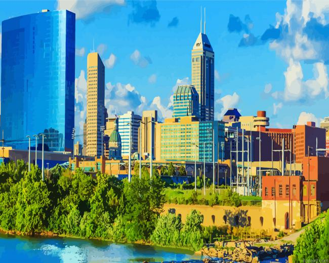 Indiana Indianapolis City Painting By Numberss.png