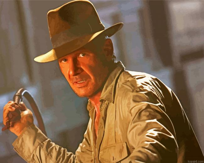 Indiana Jones Harrison Ford Painting By Numberss.png