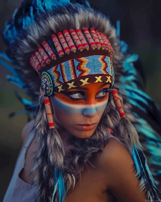 Indigenous Girl New Painting By Numberss.png