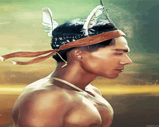 Indigenous Man Painting By Numberss.png