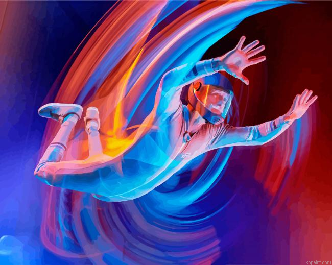 Indoor Skydiving Art Paint By Numbers