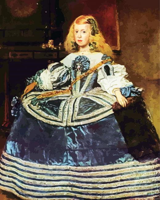 Infanta Margarita Portrait Velazquez Art Painting By Numberss.png