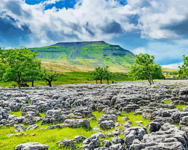 Ingleborough Yorkshire Landscape Painting By Numberss.png