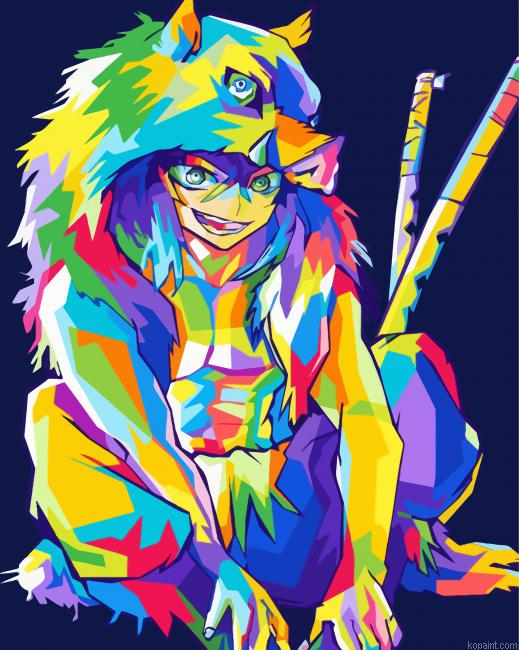 Inosuke Pop Art Painting By Numberss.png