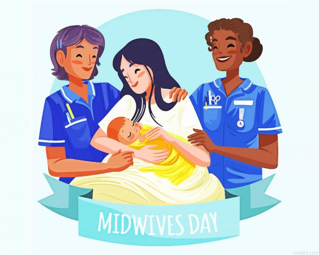 International Midwives Day Illustration Painting By Numberss.png