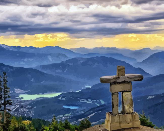 Inukshuk Whistler Canada Painting By Numberss.png
