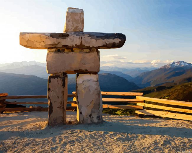 Inukshuk Whistler Mountain Canada Painting By Numberss.png