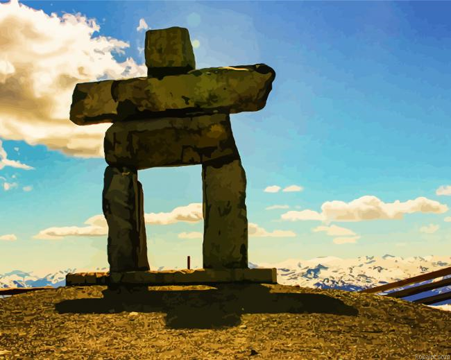 Inukshuk Whistler Mountain Painting By Numberss.png