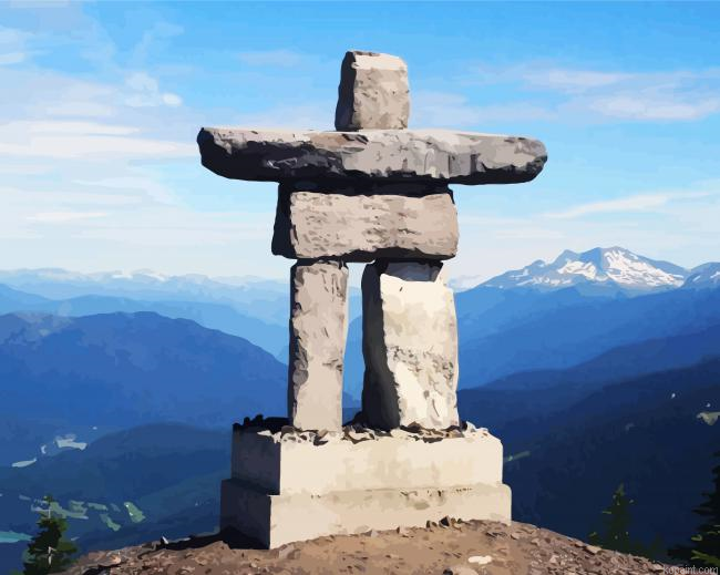 Inukshuk Whistler Painting By Numberss.png