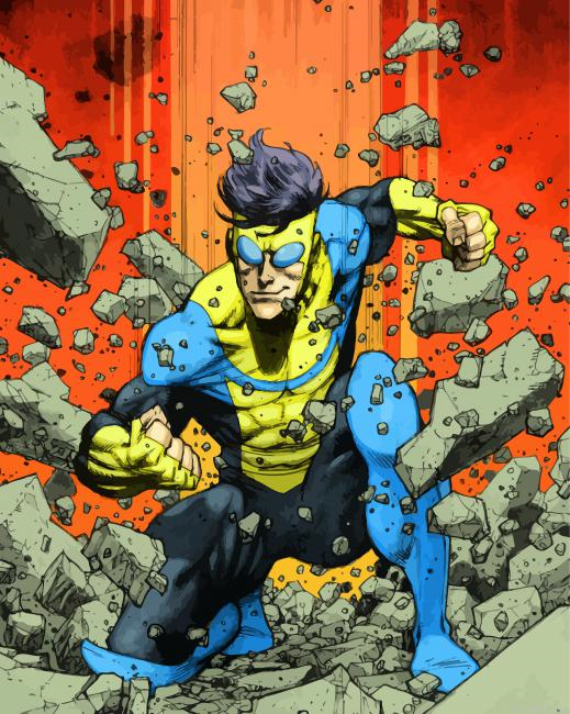 Invincible Hero Art Painting By Numberss.png