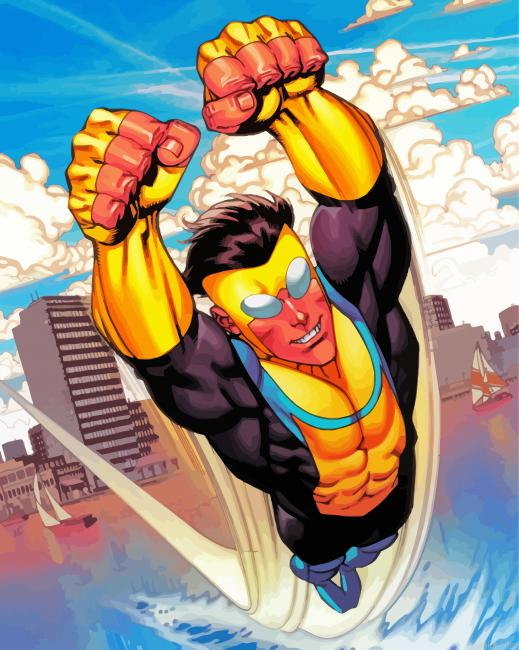 Invincible Hero Painting By Numberss.png