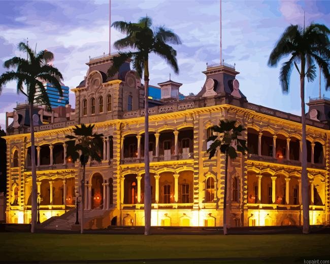 Iolani Palace Oahu Paint By Numbers.png