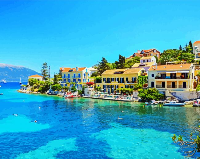Ionian Island Kefalonia Greece Painting By Numberss.png