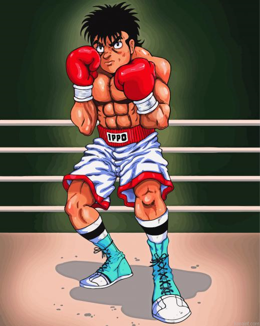 Ippo Makunouchi Professional Boxer Painting By Numberss.png