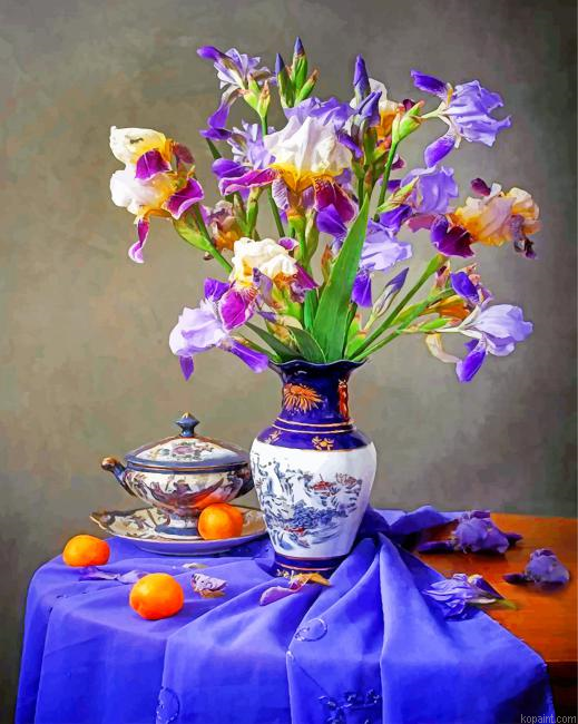 Irises Bouquet Painting By Numberss.png