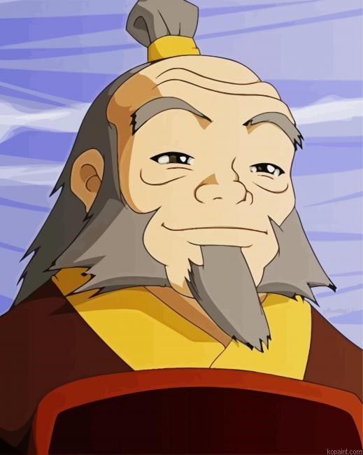 Iroh Avatar The Last Airbender Painting By Numberss.png