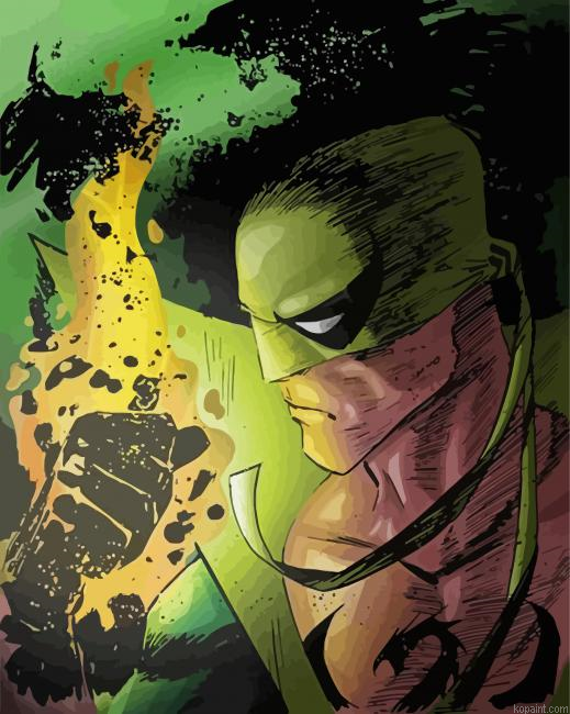 Iron Fist Art Painting By Numberss.png