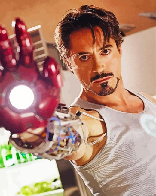 Iron Man Hero Painting By Numberss.png