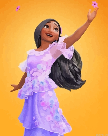 Isabella Madrigal Disney Encanto Painting By Numberss.png