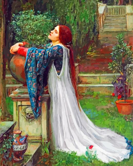 Isabella Or The Pot Of Basil Painting By Numberss.png