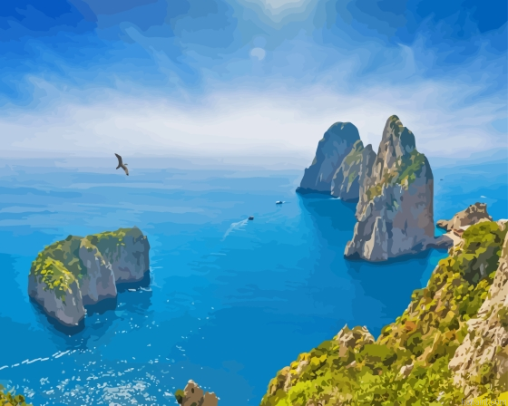 Isle Of Capri Landscape Painting By Numberss.png