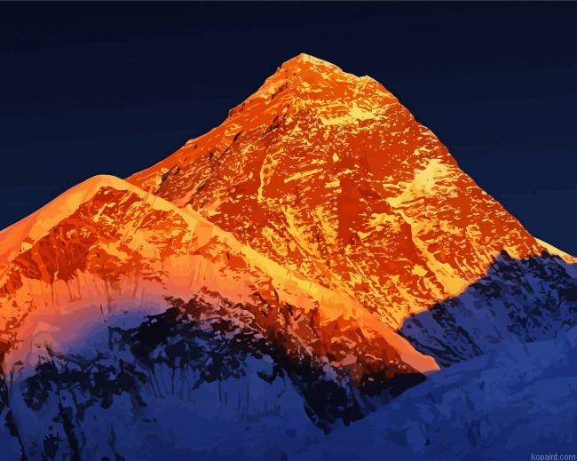 Ismoil Somoni Peak Tajikistan Painting By Numberss.png