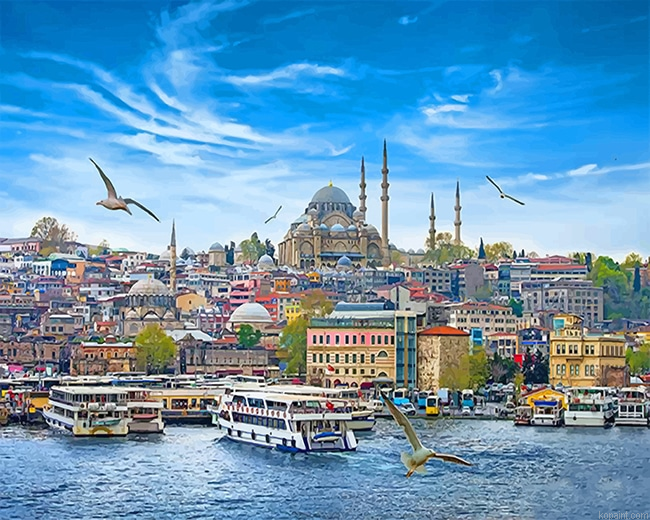Istanbul Skyline New Painting By Numberss.png