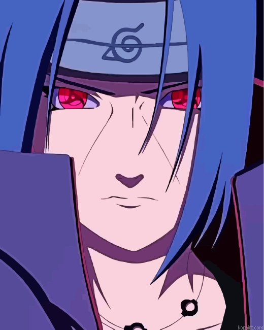 Itachi From Naruto Painting By Numberss.png