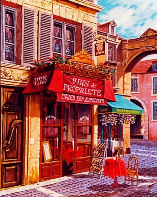 Italian Bistro Europe Paint By Numbers