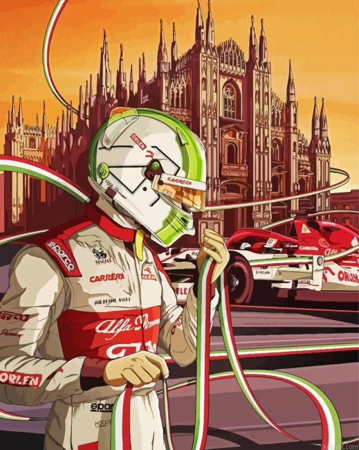 Italian Car Racing Painting By Numberss.png