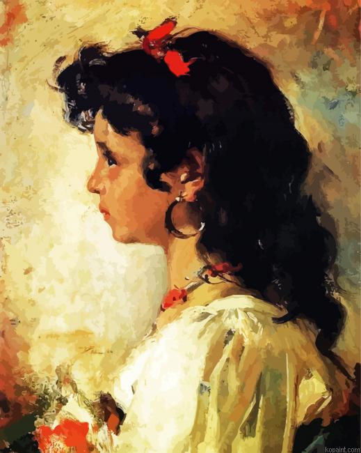 Italian Girl Portrait Paint By Numbers.png