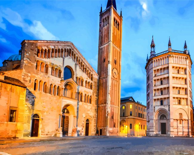 Italy Cattedrale Di Parma Painting By Numberss.png