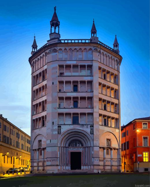 Italy Parma Baptistery Painting By Numberss.png