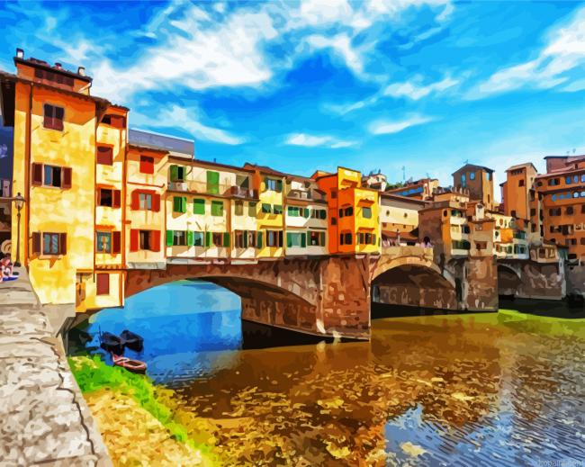 Italy Ponte Vecchio Florence Painting By Numberss.png