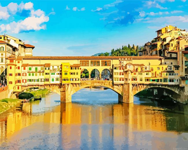 Italy Ponte Vecchio Painting By Numberss.png