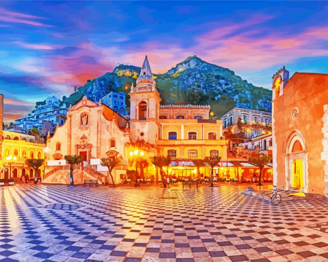 Italy Sicily Taormina Painting By Numberss.png