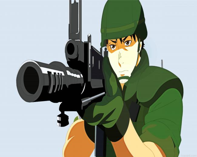 Itami Youji Gate Anime Painting By Numberss.png