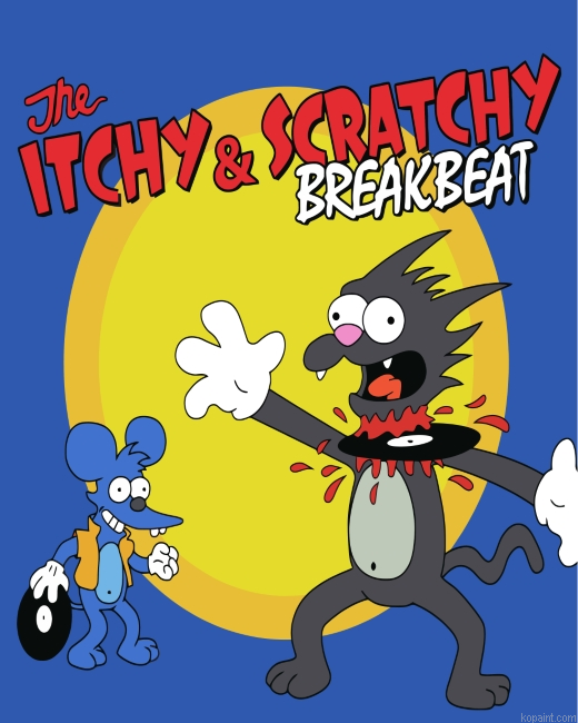 Itchy And Scratchy Animation Painting By Numberss.png