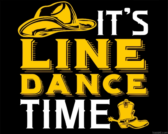 Its Line Dance Time Quote Paint By Numbers