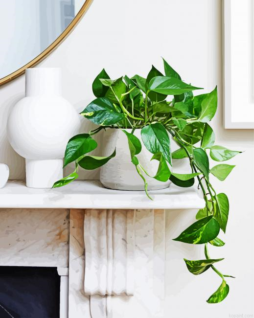 Ivy Plant In Pot Painting By Numberss.png