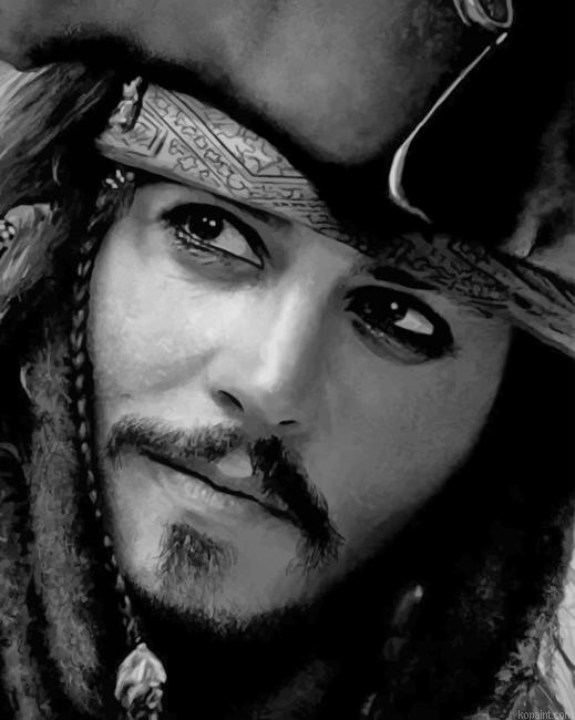 Jack Sparrow Pirates Of The Caribbean New Painting By Numberss.png