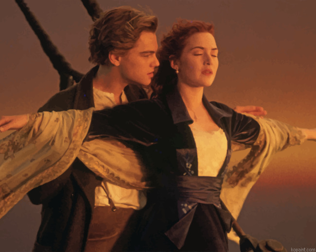 Jack And Rose Titanic Painting By Numberss.png