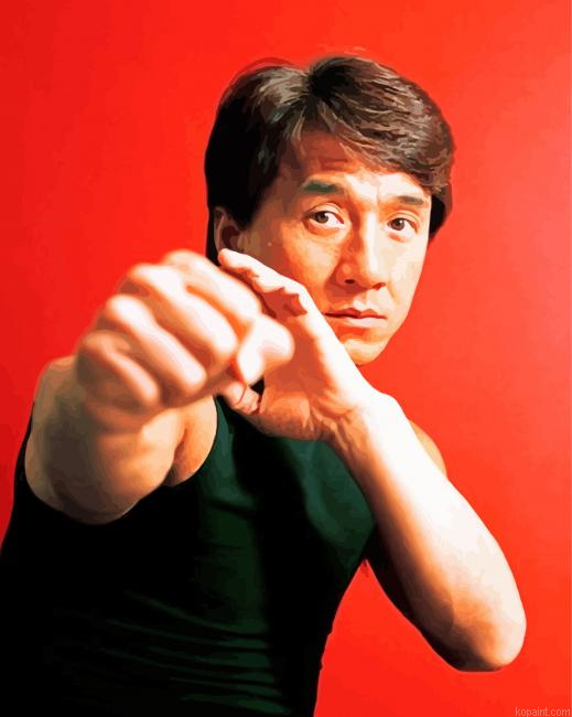 Jackie Chan Actor Celebrity Painting By Numberss.png