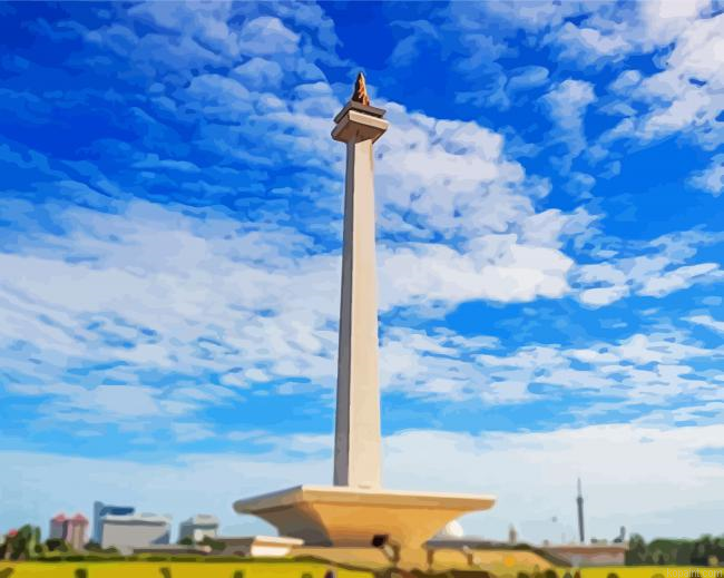 Jakarta National Monument Painting By Numberss.png