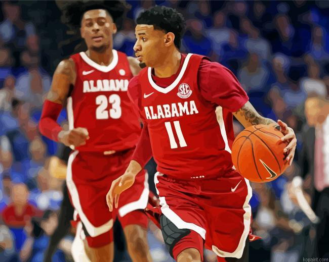 James Bolden Men S Basketball Alabama Painting By Numberss.png